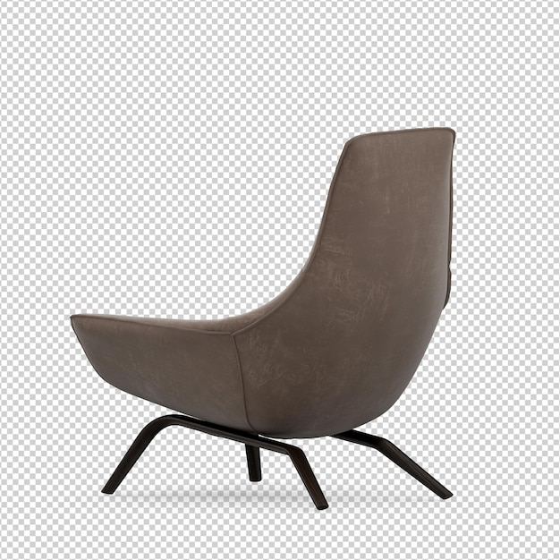 3d chair isolated rendering