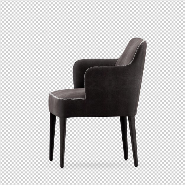 3d chair isolated rendering