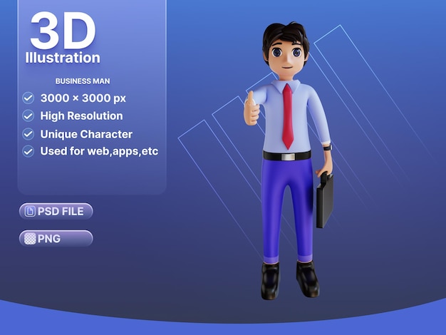 3D Character business man3D Character business man