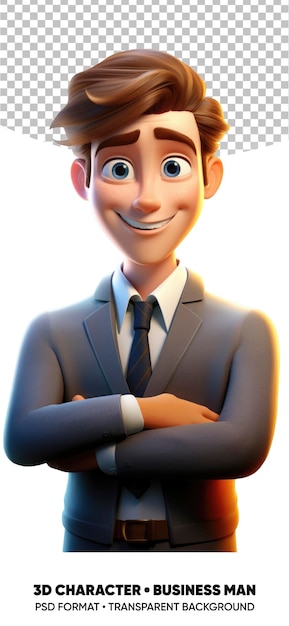 3d character businessman secretary teacher