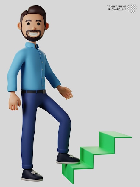 3d character of businessman