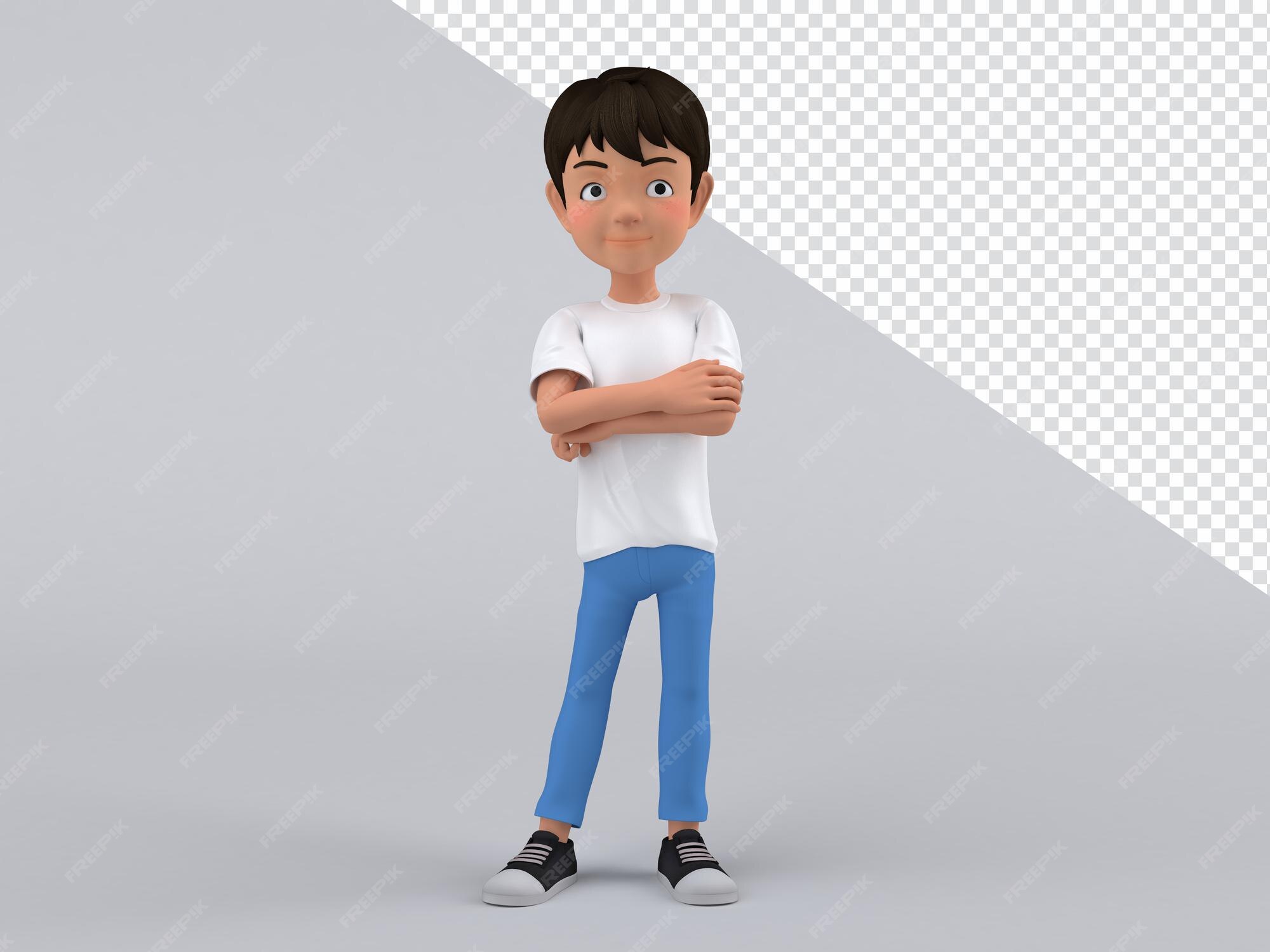 Premium PSD 3d character artist t pose