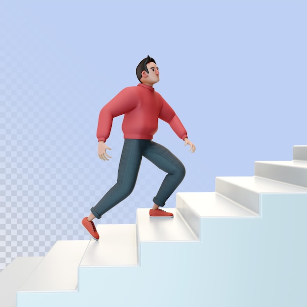 3d character guy social media and internet illustration 3d render cartoon