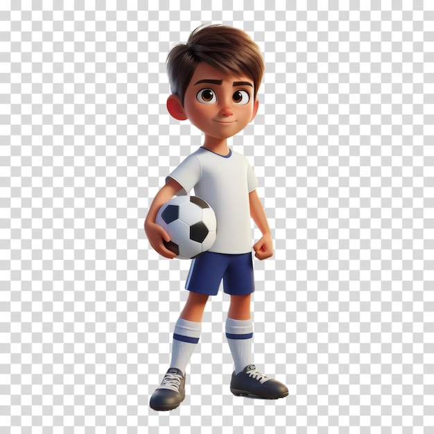 3dキャラクター 幼いサッカー選手