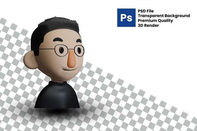 PSD carattere 3d