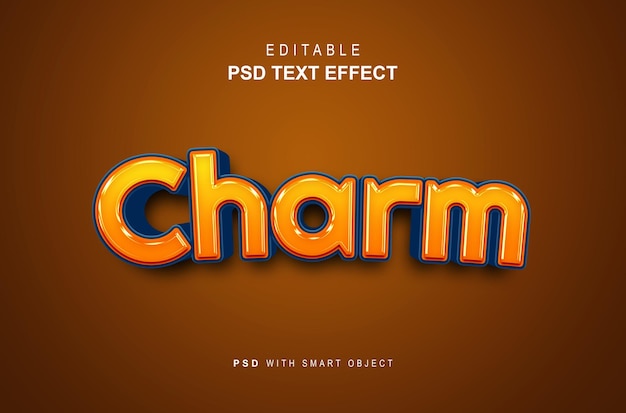 3D-charme tekststijleffect