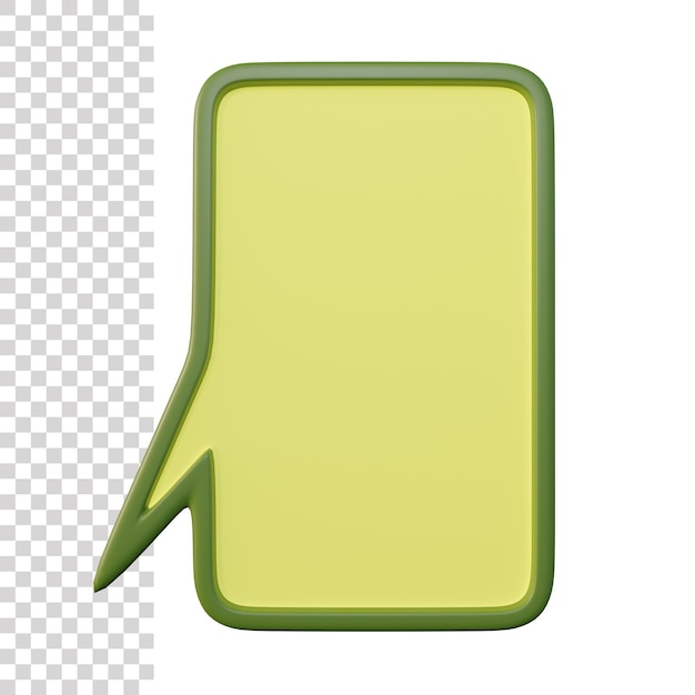 3d chat box icon