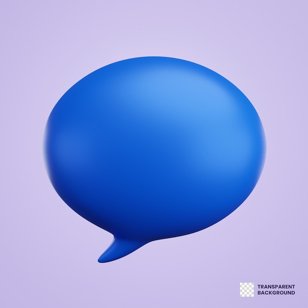 3D Chat Bubble PNG