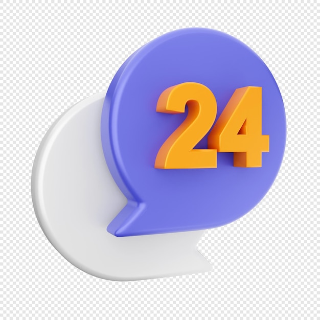 PSD 3d chat message mail icon illustration