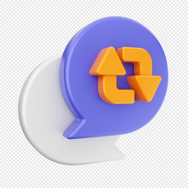 PSD 3d चैट मैसेज मेल आइकन इलस्ट्रेशन