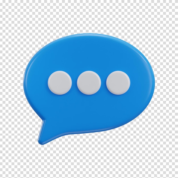 3d chatting icon