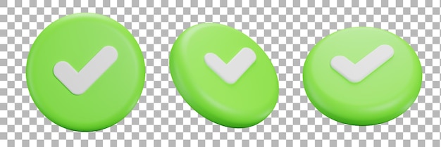 3d check mark