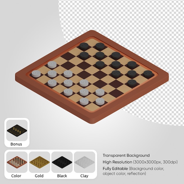 PSD 3d checkers