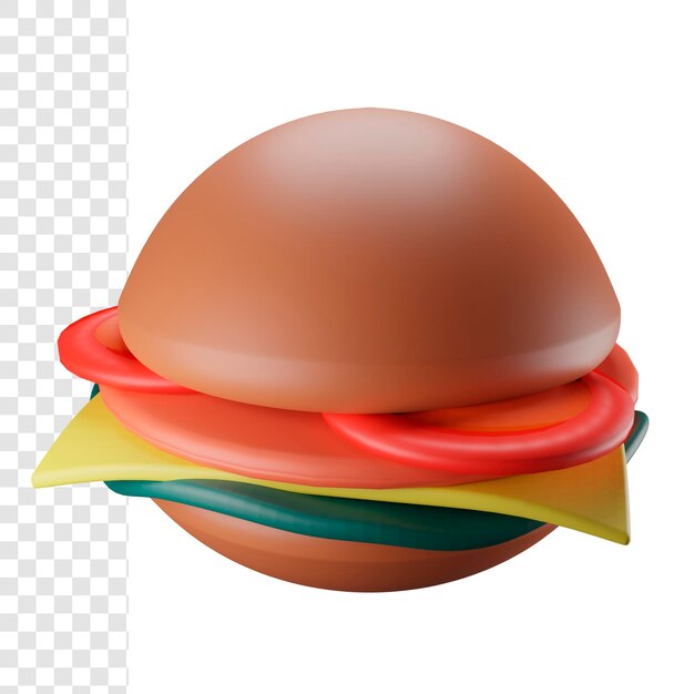 3d cheeseburger