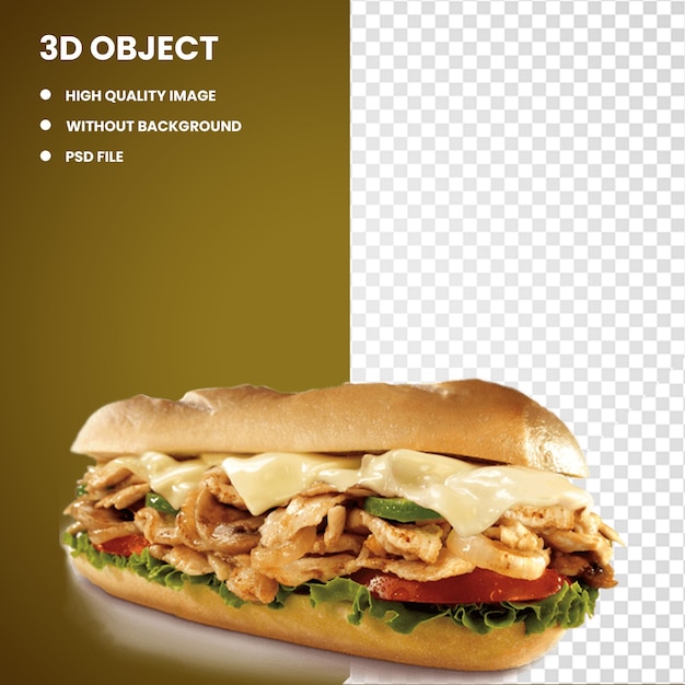 3d Cheesesteak Buffalo vleugel Chicken sandwich Submarine sandwich Gyro pizza eten