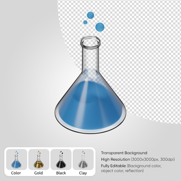 PSD 3d chemistry tube