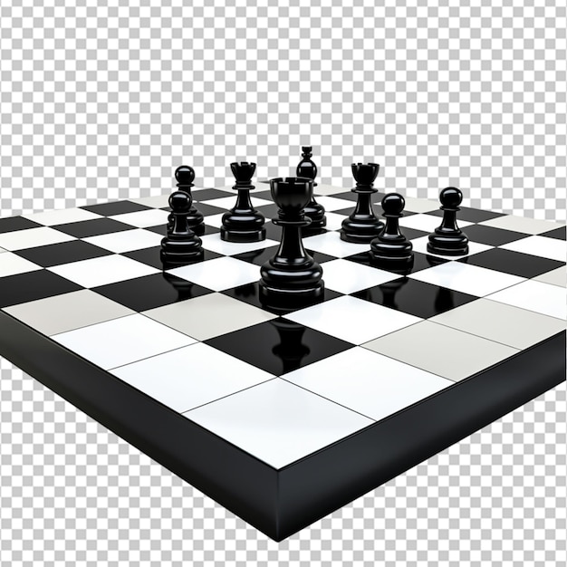 PSD 3d chess board on white background