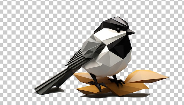 PSD 3d chickadee пнг прозрачный