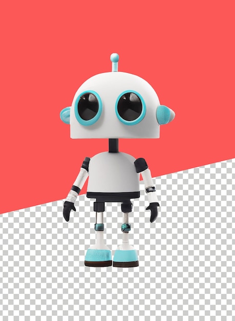 PSD 3d child robot with big eyes