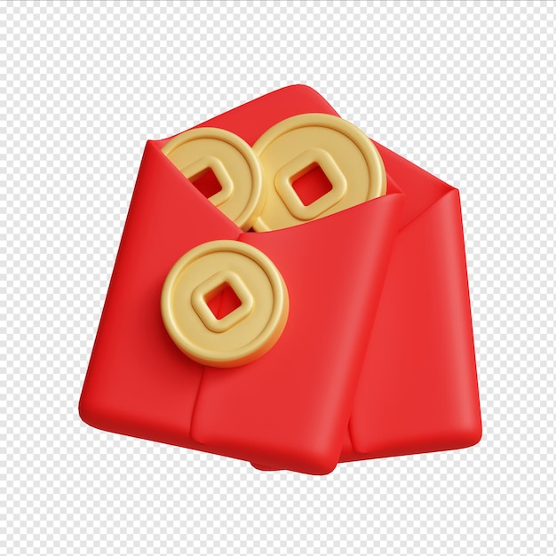 PSD 3d chinese money gift