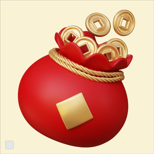 PSD 3d chinese new year ornament