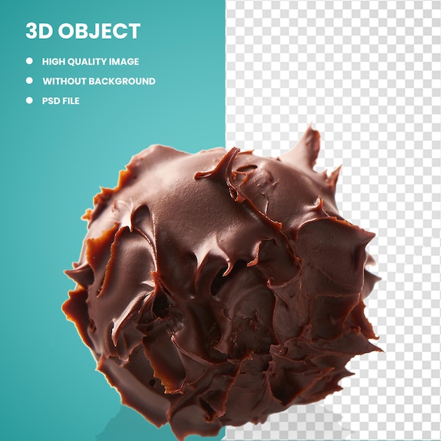 3d chocolade truffel chocolade ballen bonbon praline