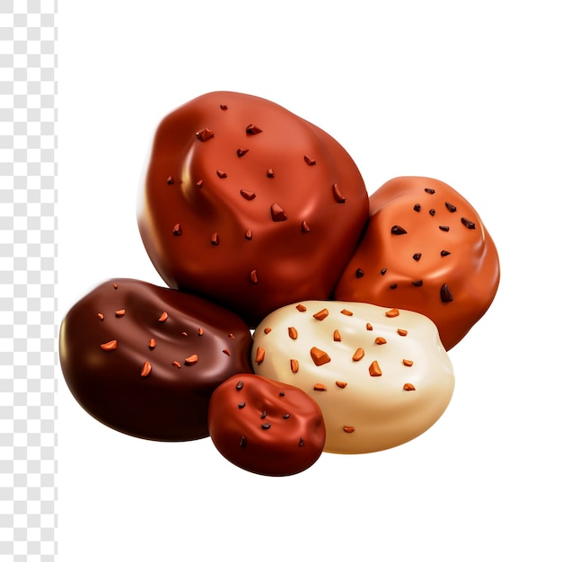 3D-chocoladekorrels