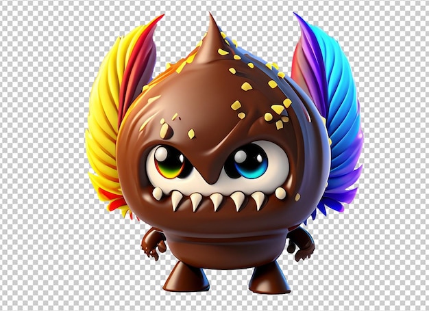 PSD 3d chocolademonster