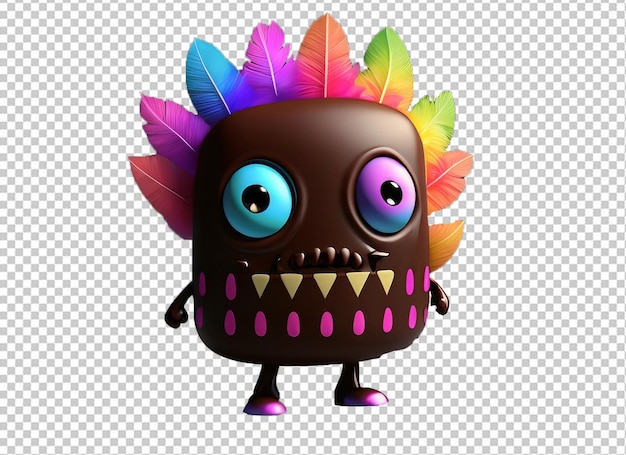 PSD 3d chocolademonster