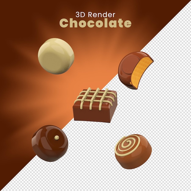3Dチョコレートキャンディー