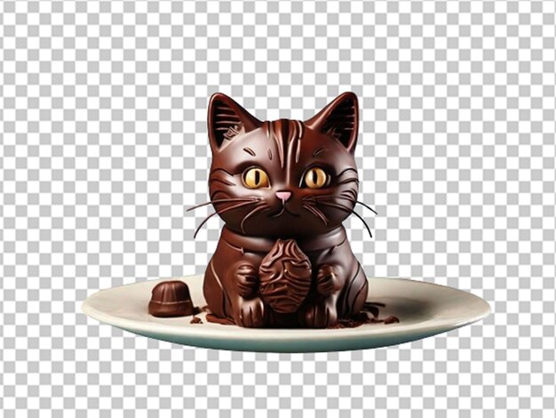 PSD gatto al cioccolato 3d