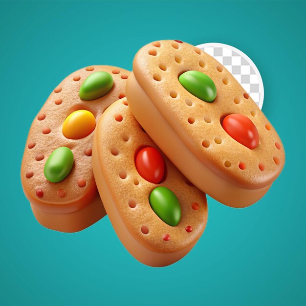 PSD 3d チョコレートチップクッキー