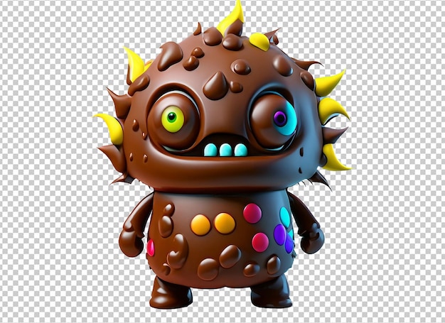 Mostro di cioccolato 3d