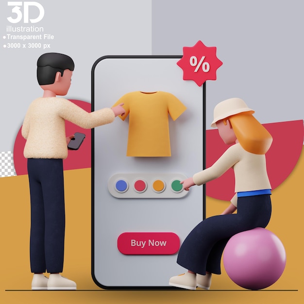 PSD 3 d のアイテムの選択 3 d イラスト分離背景上の 3 d キャラクター