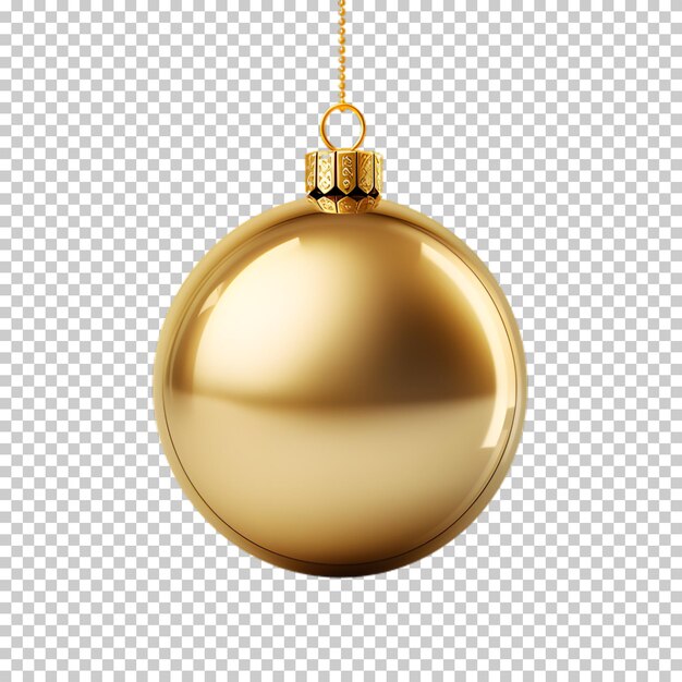 PSD 3d christmas ball on transparent background