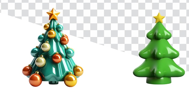 3d christmas christmas tree pine tree merry christmas happy new year transparent background p