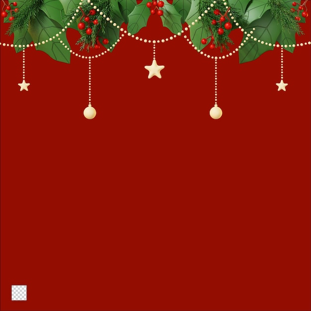 3d christmas garland ornaments for decoration