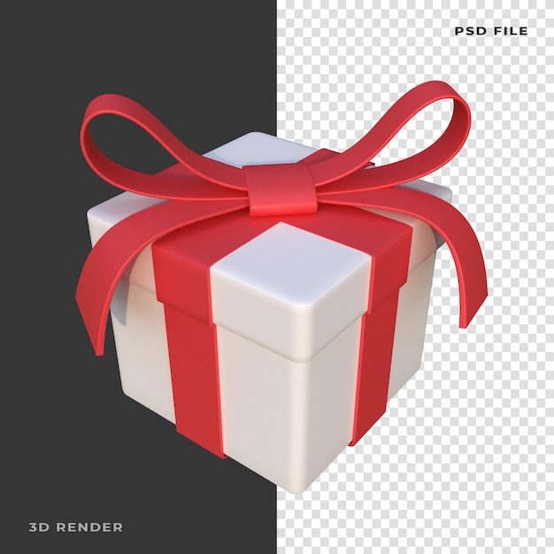 Premium PSD  Gift box transparent background