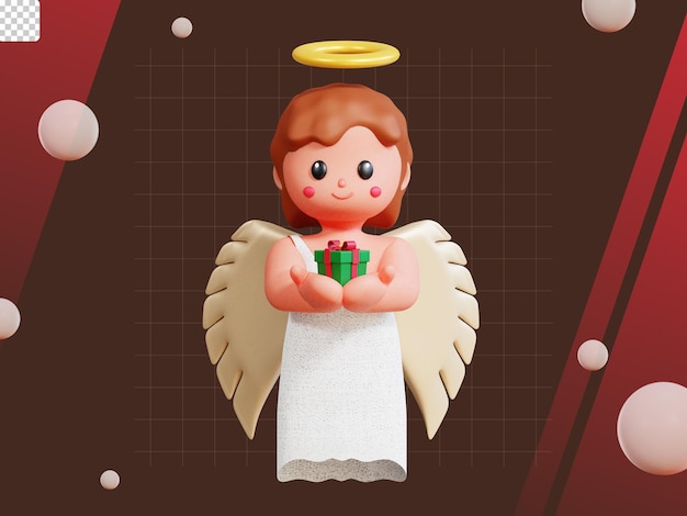 PSD 3d christmas icon pack angel