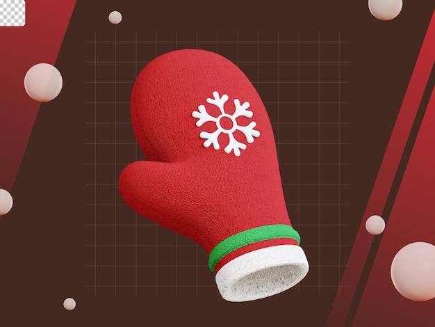 3d christmas icon pack christmas gloves