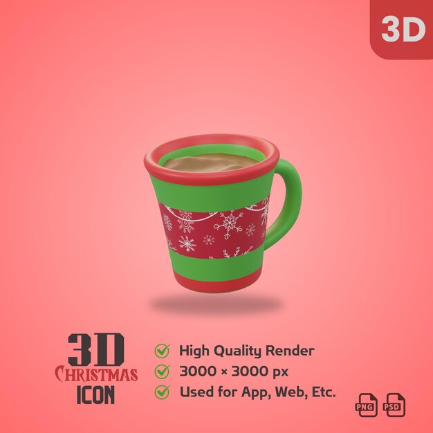 PSD 3d christmas icon