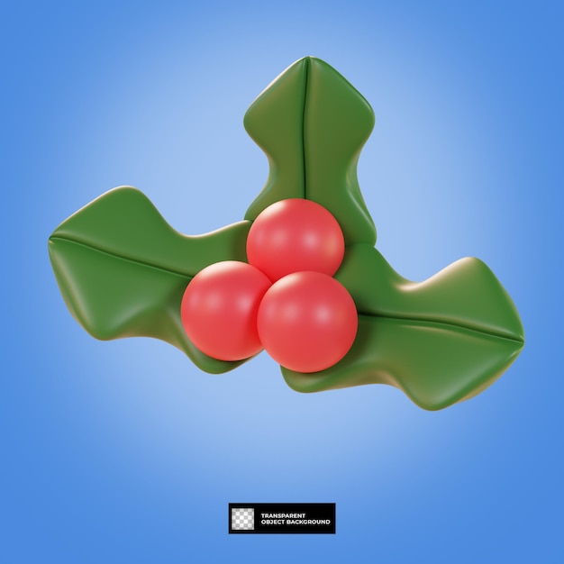 3d christmas mistletoe