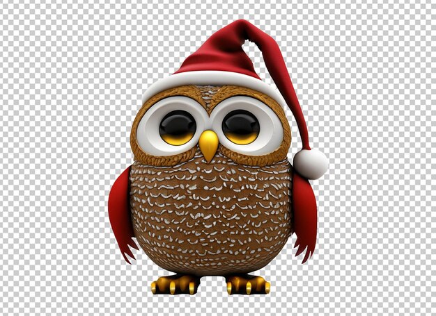 3d christmas owl