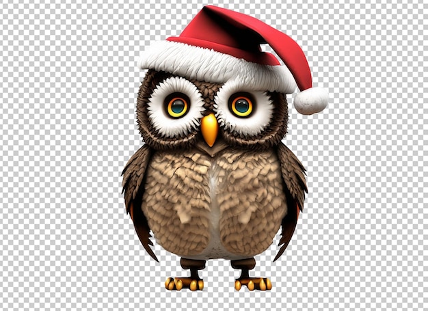 3d christmas owl