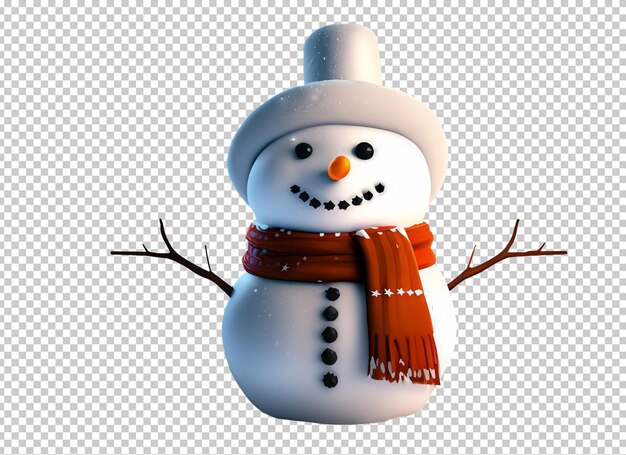 3d Christmas snowman