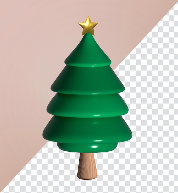 Rendering dell'albero di natale 3d