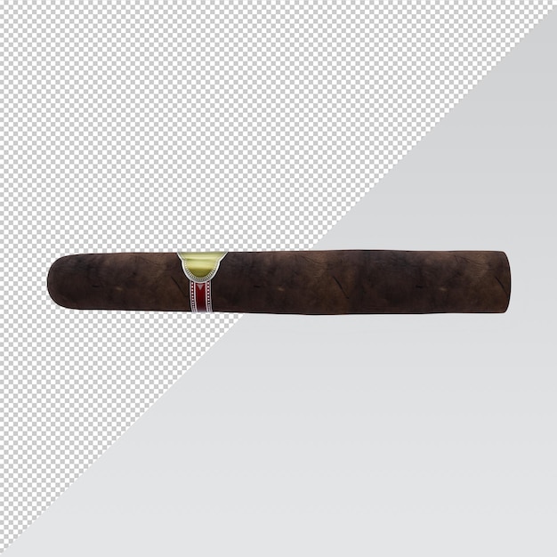 PSD 3d cigar isolated