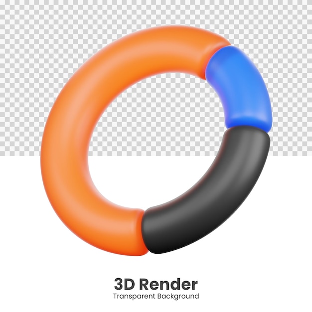 3d Circle Diagram for Infographic Design Illustration