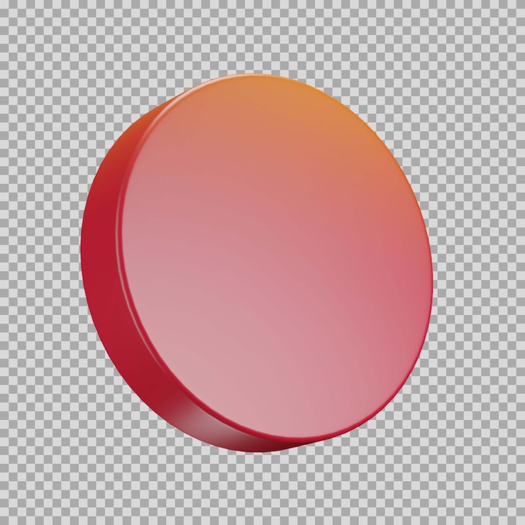 PSD 3d circle dynamic color icon