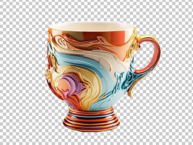 PSD 3d clipart cup sublimation on a white background